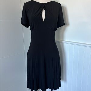 Essentials by ABS Black Dress pleated size large